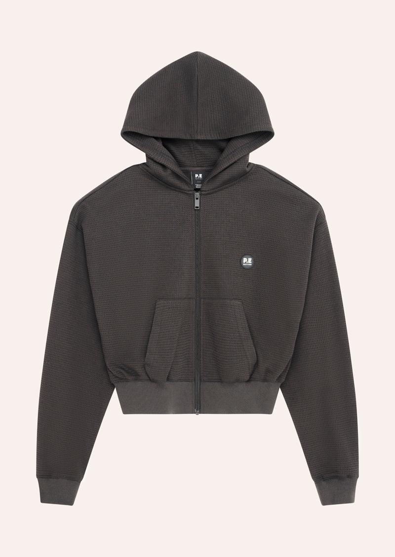 PRINTEMPS WAFFLE ZIP THROUGH IN LICORICE by P.E NATION