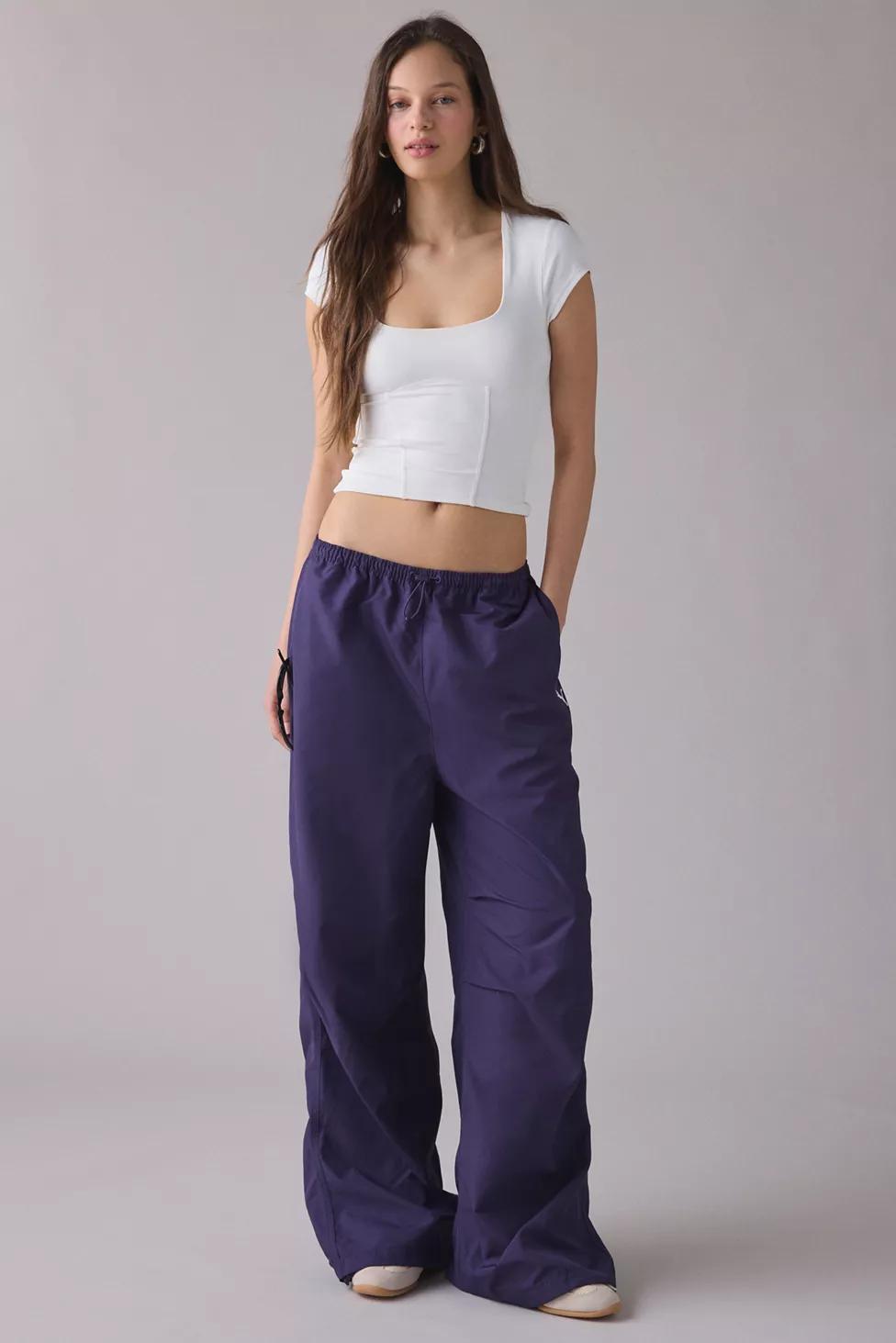 Puma Wardrobe Essentials Deep Plum Woven Balloon Pants by P.E NATION
