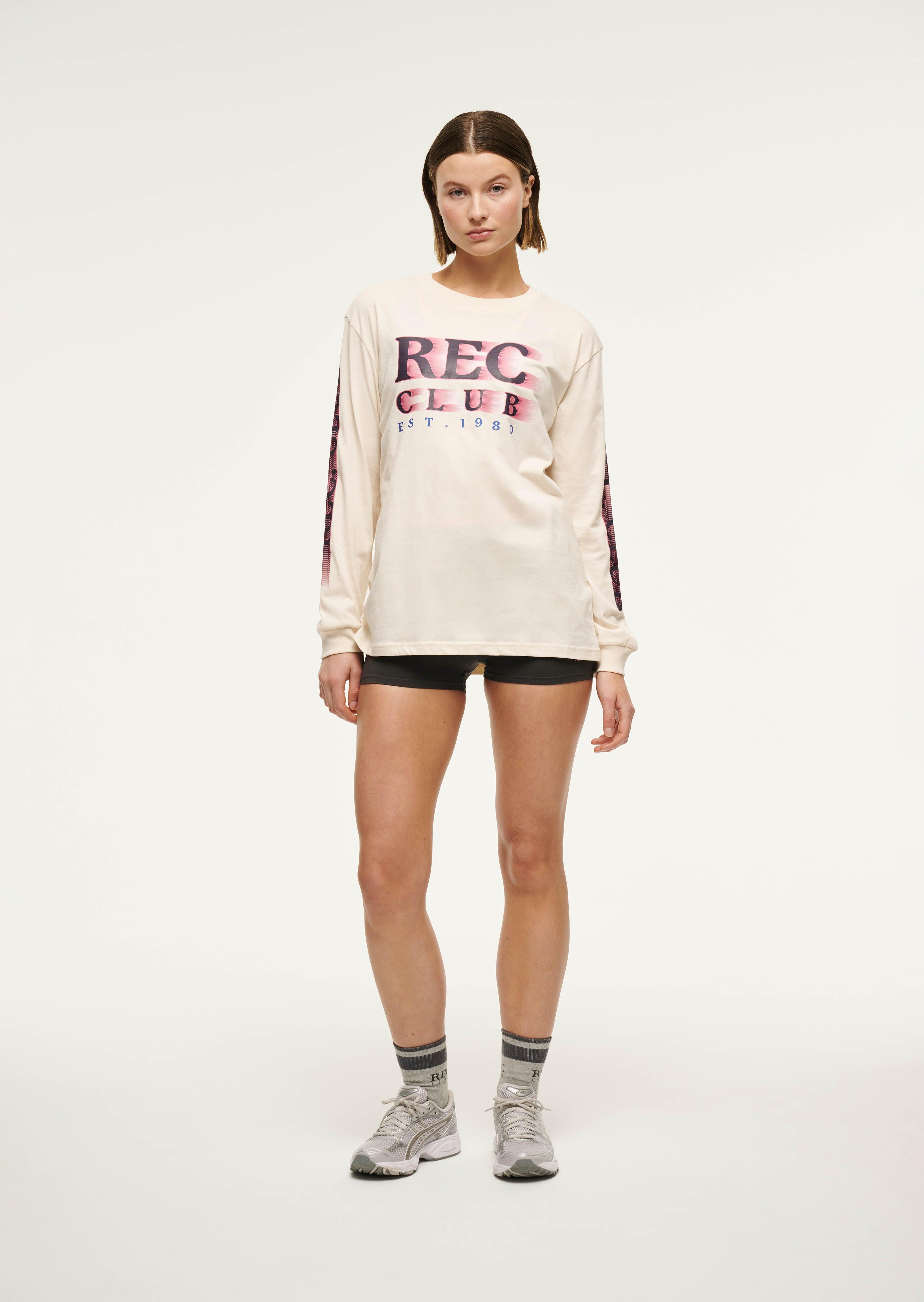 RALLY LONG SLEEVE TEE IN WHISPER WHITE by P.E NATION
