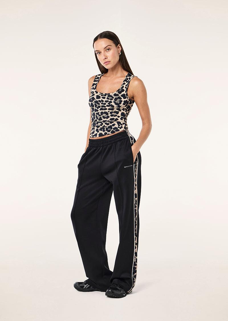 REFINE SCOOP TANK IN LEOPARD PRINT by P.E NATION