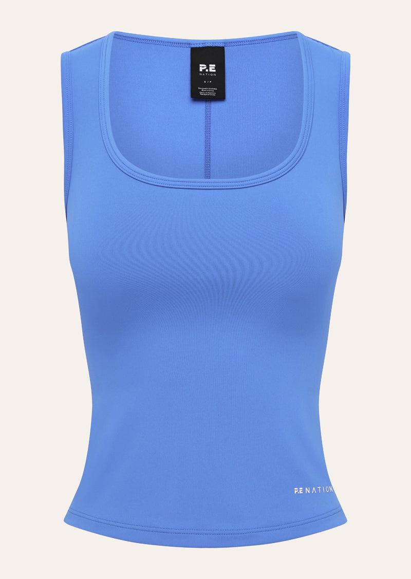 REFINE SCOOP TANK IN PALACE BLUE by P.E NATION