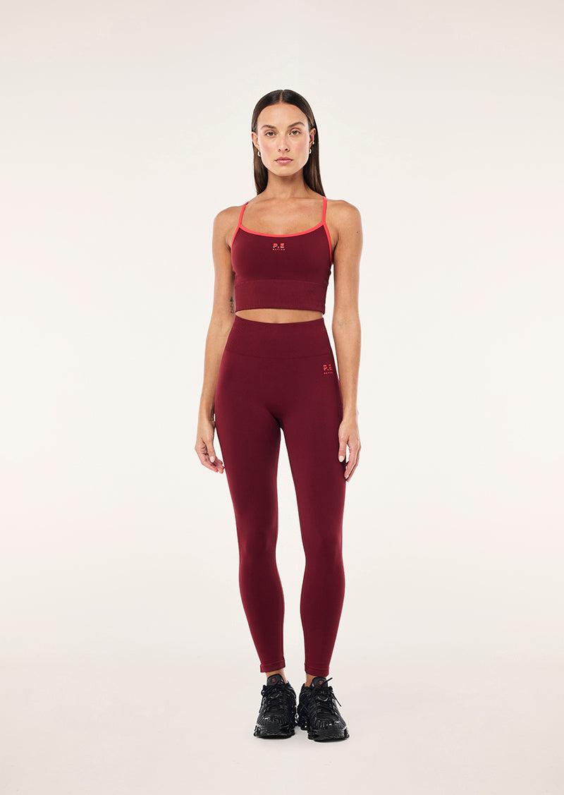 RELEASE SEAMLESS TANK IN CABERNET & STRAWBERRY by P.E NATION