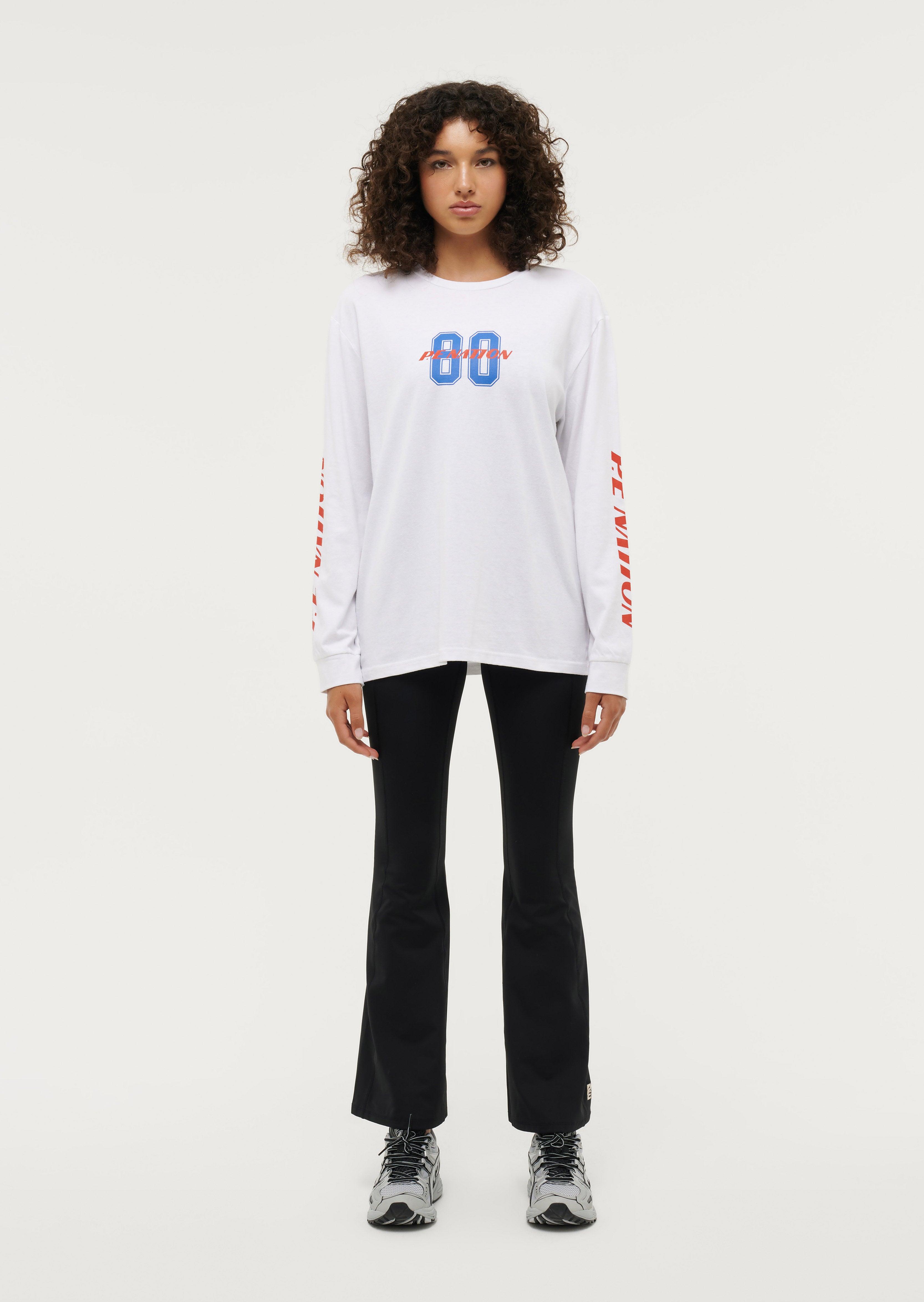 REMATCH LS TEE IN OPTIC WHITE by P.E NATION