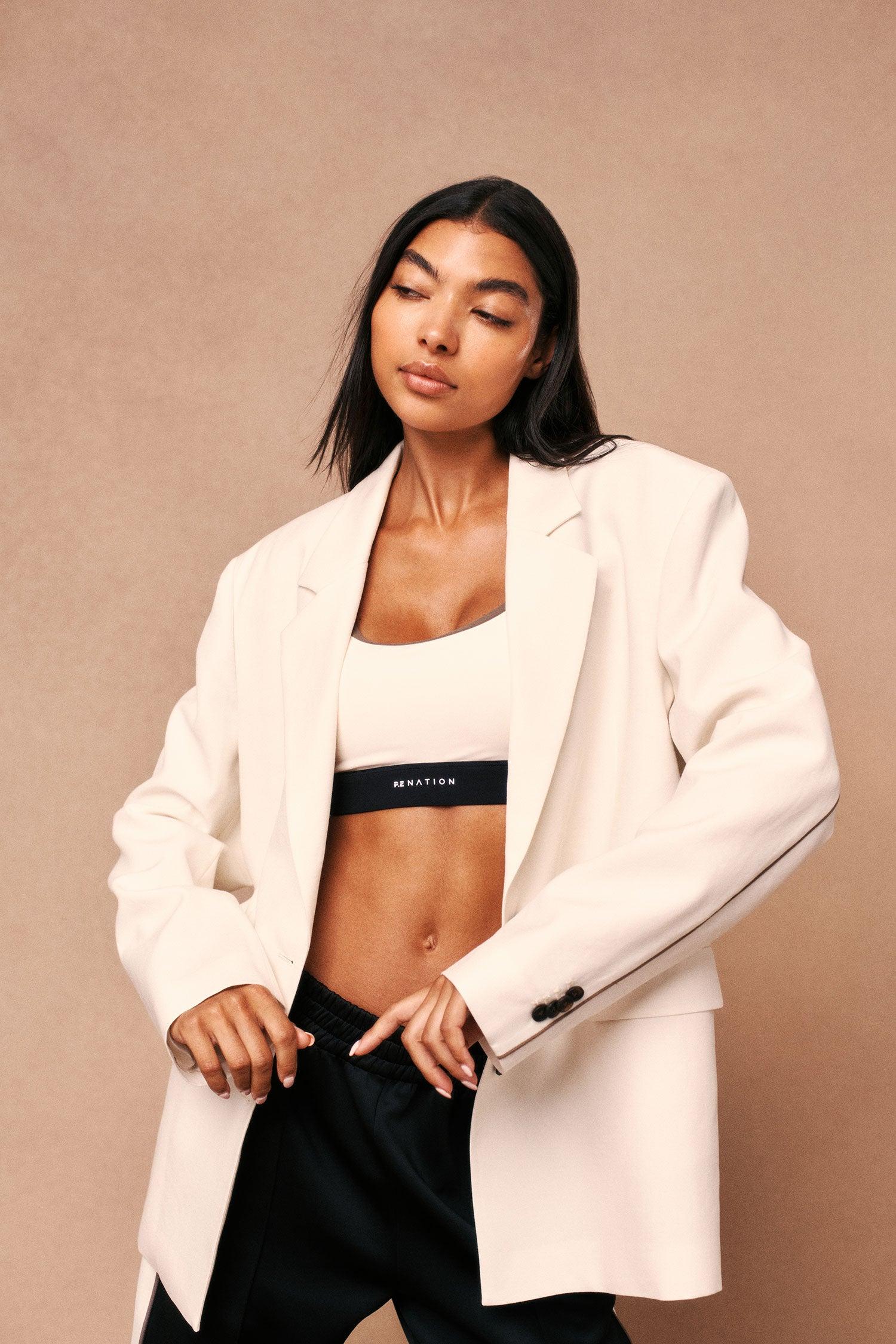 RESIDENCY BLAZER IN WHISPER WHITE by P.E NATION