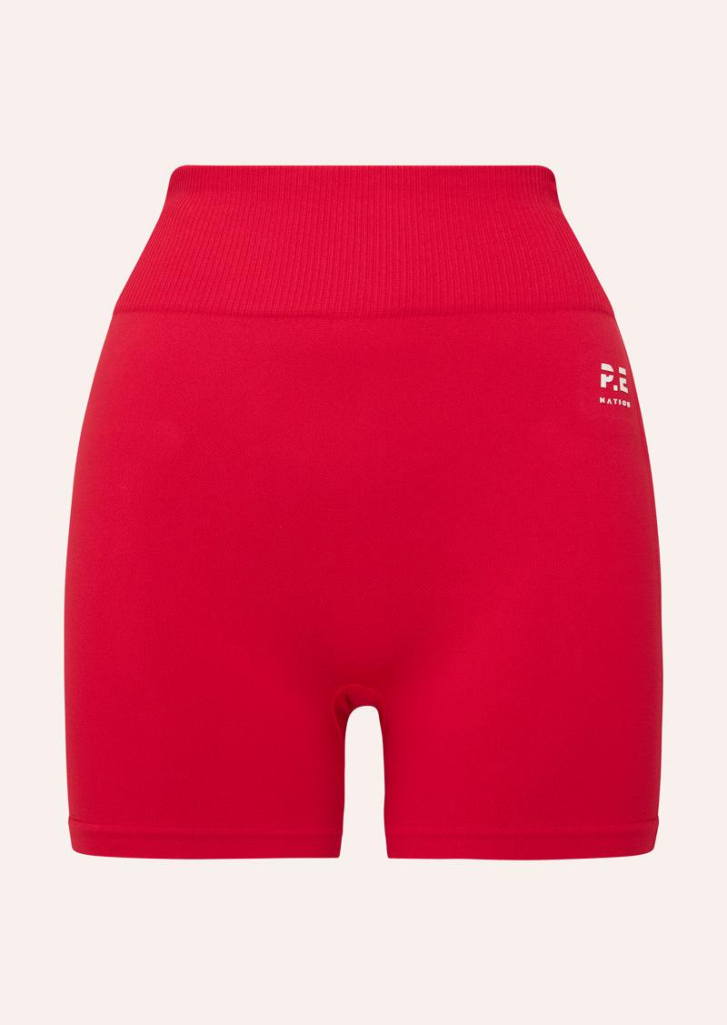 RESTORE SEAMLESS 5" BIKE SHORT IN STRAWBERRY by P.E NATION
