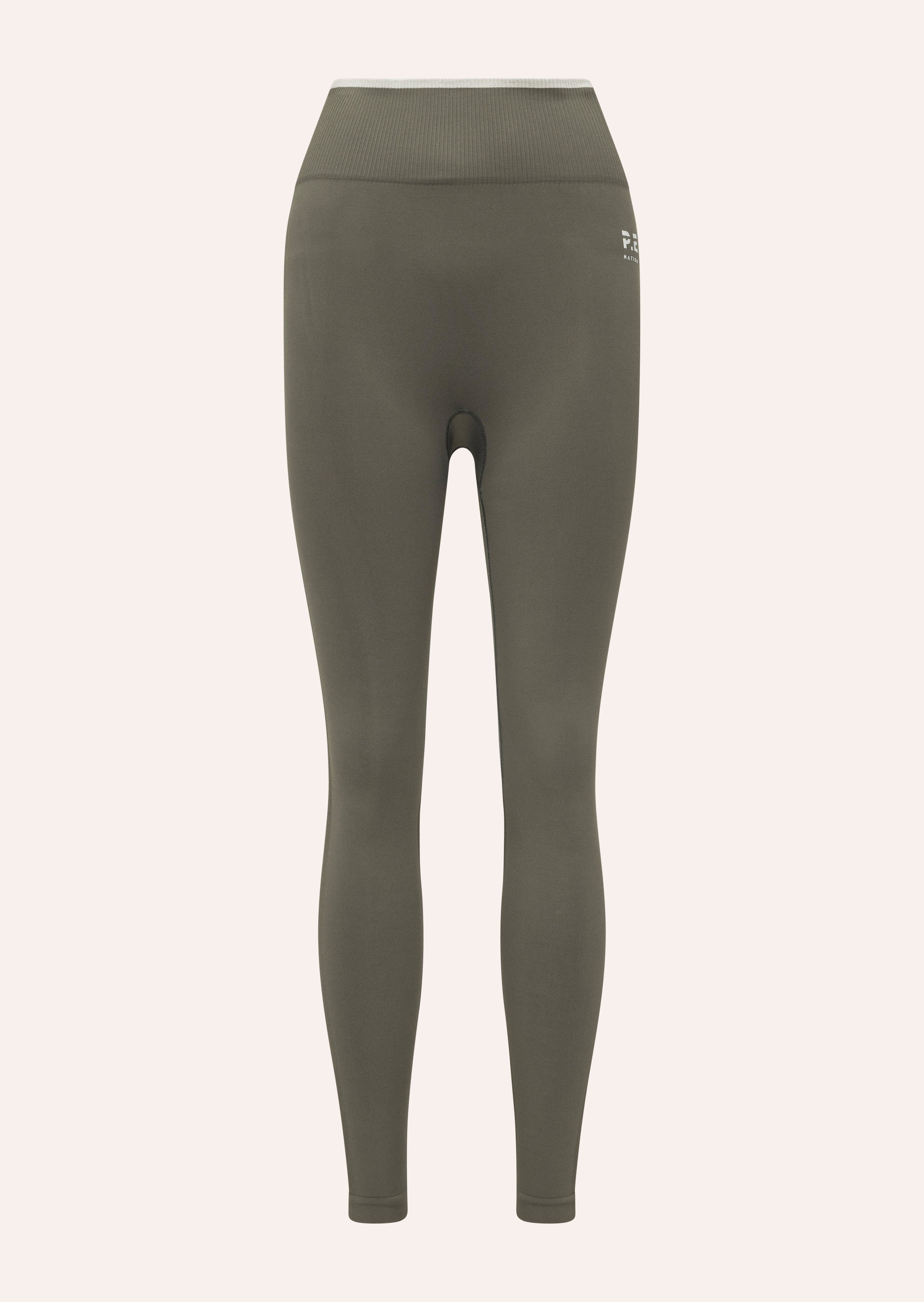 RESTORE SEAMLESS LEGGING IN KHAKI by P.E NATION