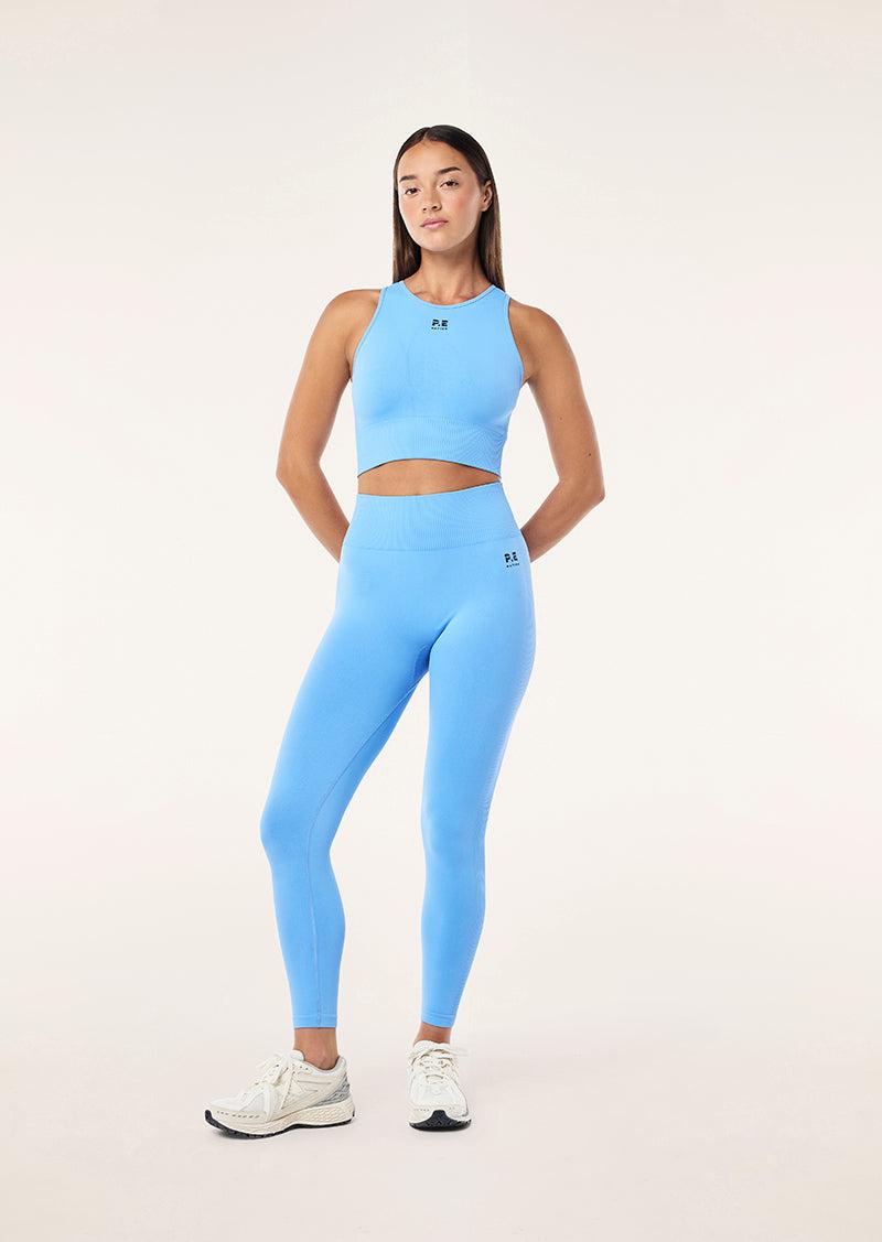 RESTORE SEAMLESS TANK IN CORNFLOWER BLUE by P.E NATION