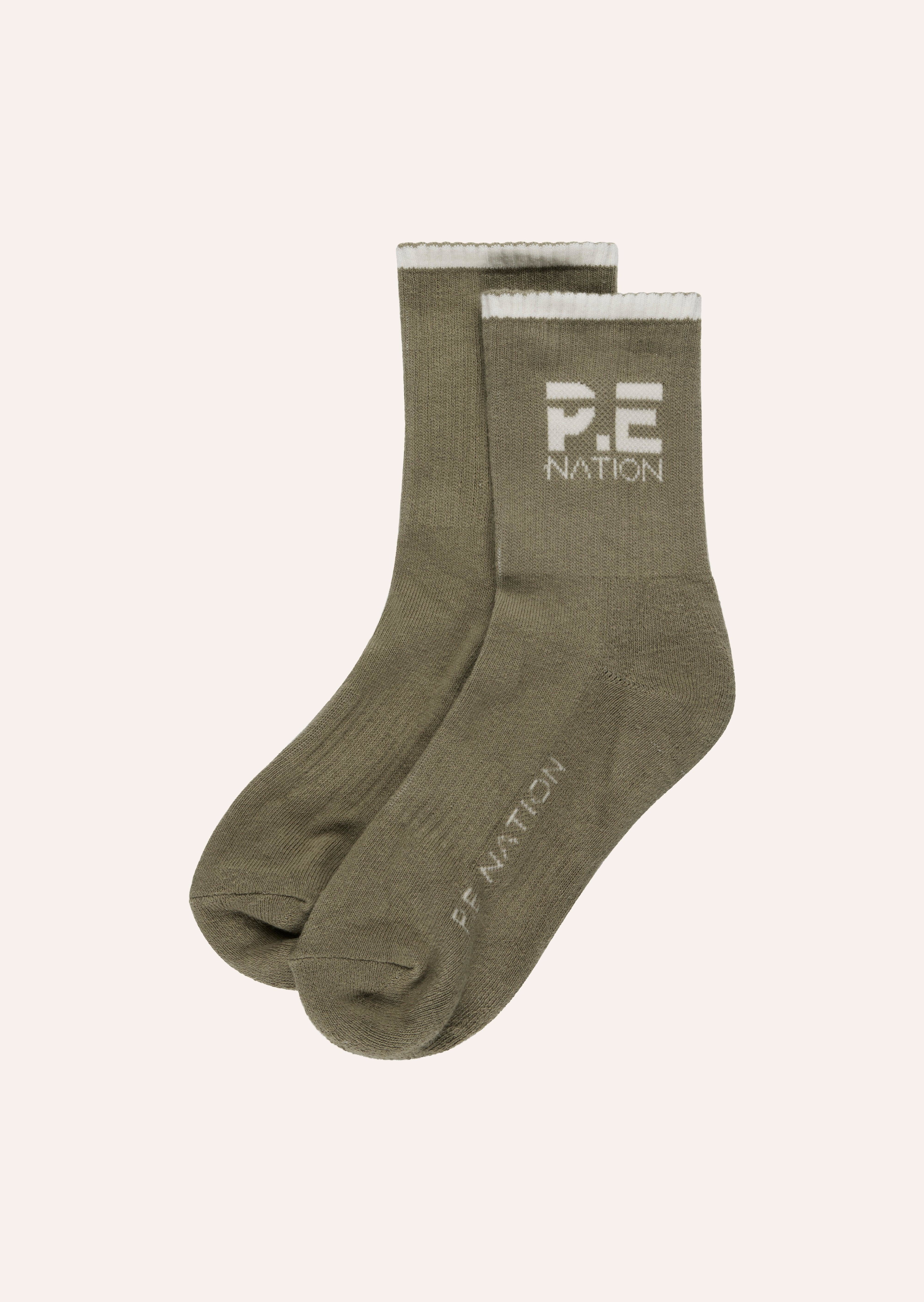 RESTORE SOCK IN SILVER SAGE by P.E NATION