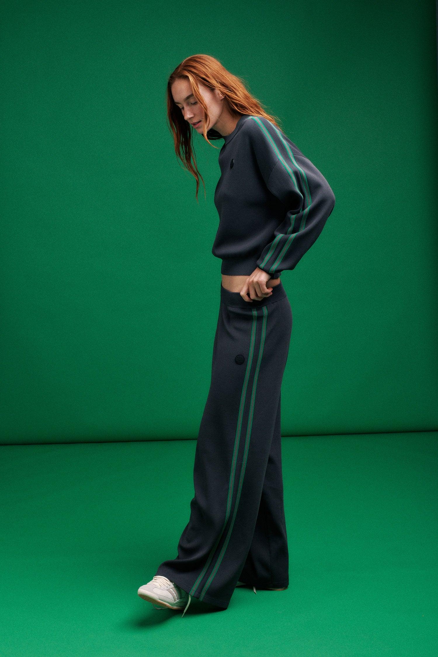 RETREAT KNIT PANT IN CAVIAR by P.E NATION