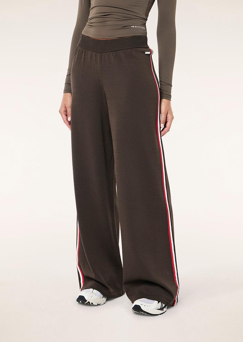 RETREAT KNIT PANT IN MAJOR BROWN by P.E NATION