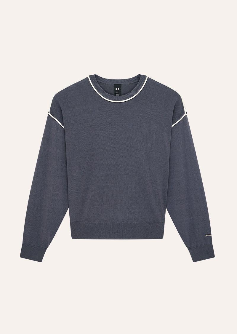 RETREAT  SWEATER IN MARINE BLUE by P.E NATION