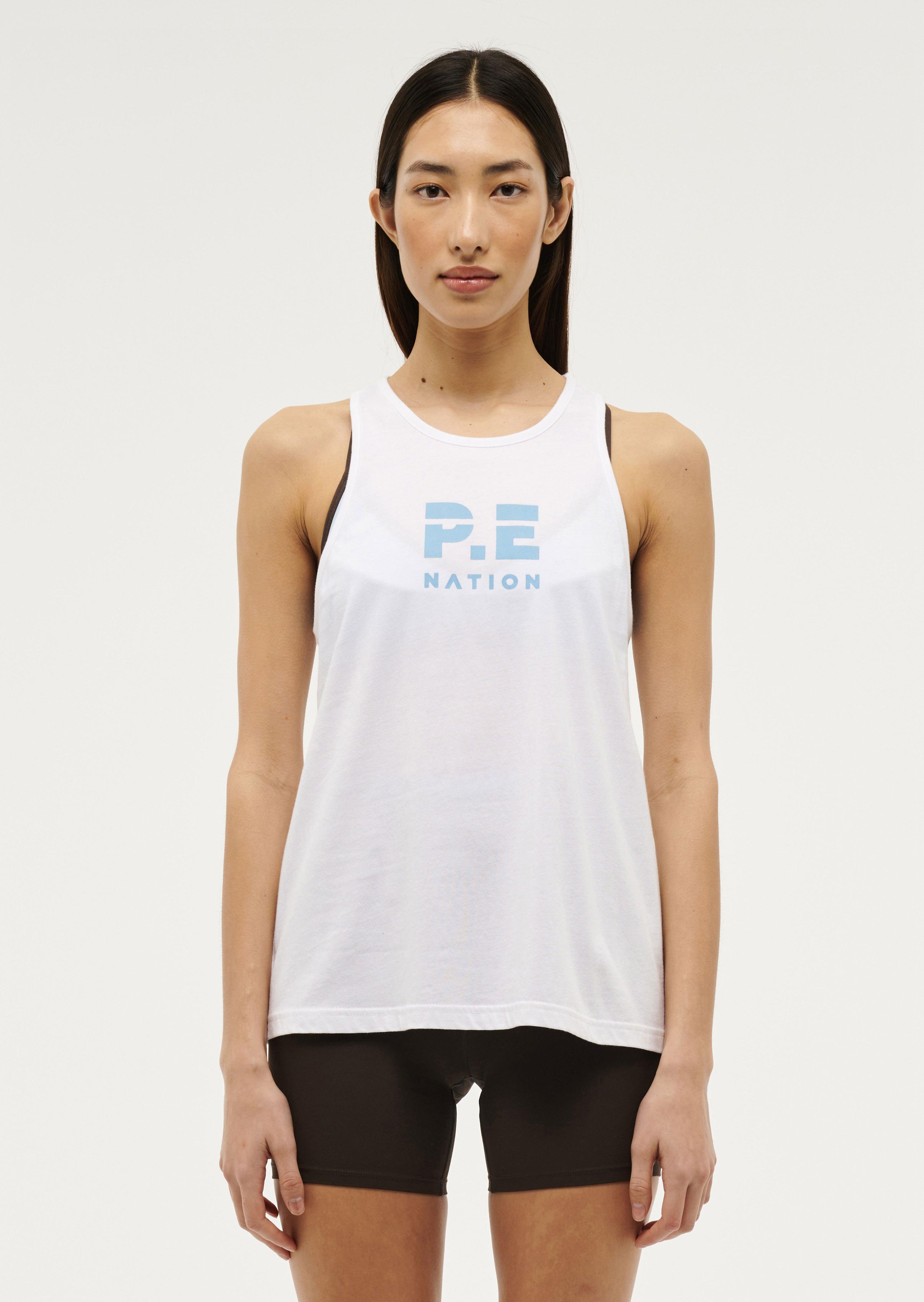 REUNION TANK IN OPTIC WHITE by P.E NATION