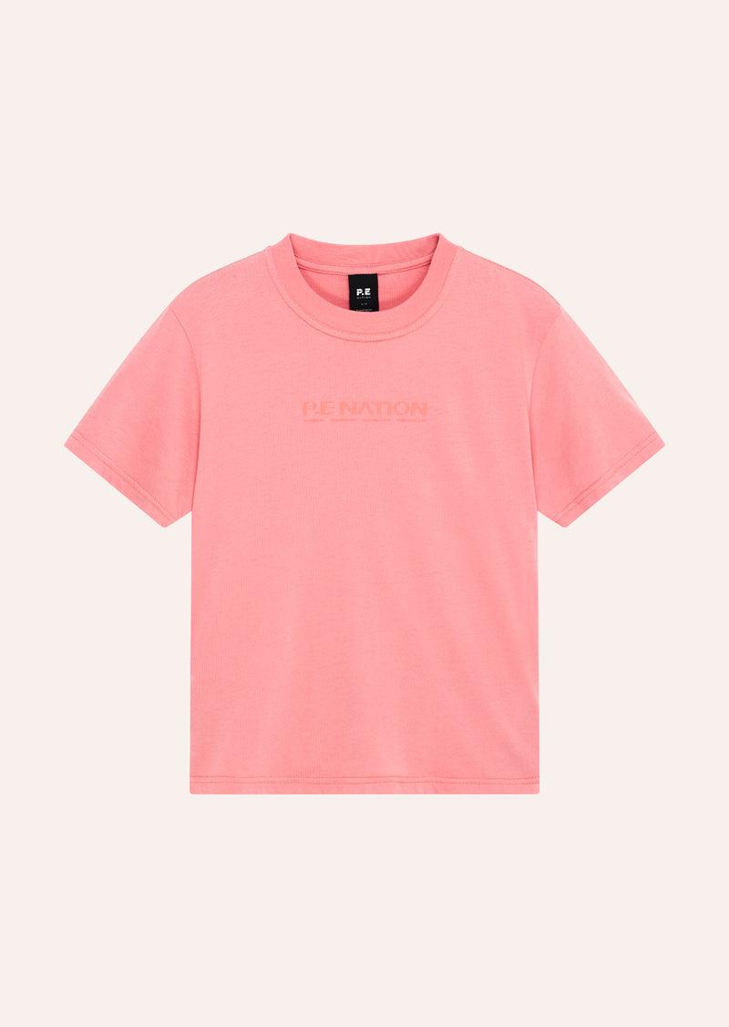 REWIND TEE IN WASHED DUSTY PINK by P.E NATION