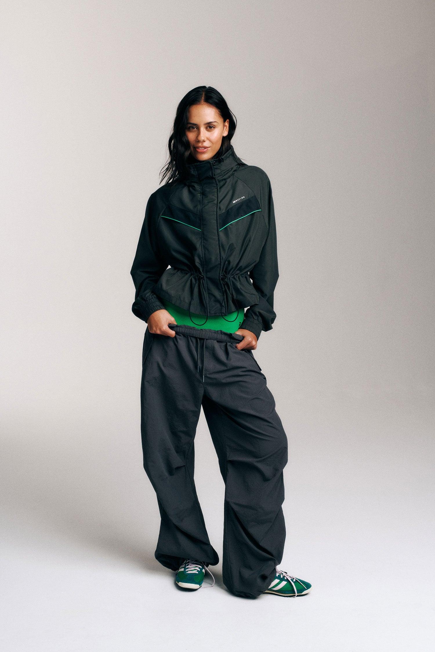 SHELTER JACKET IN CAVIAR by P.E NATION