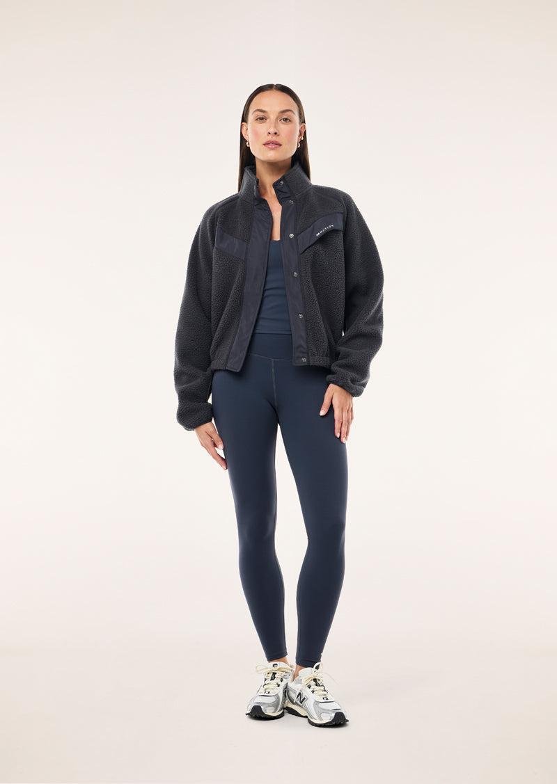 SHELTER SHERPA JACKET IN MARINE BLUE by P.E NATION