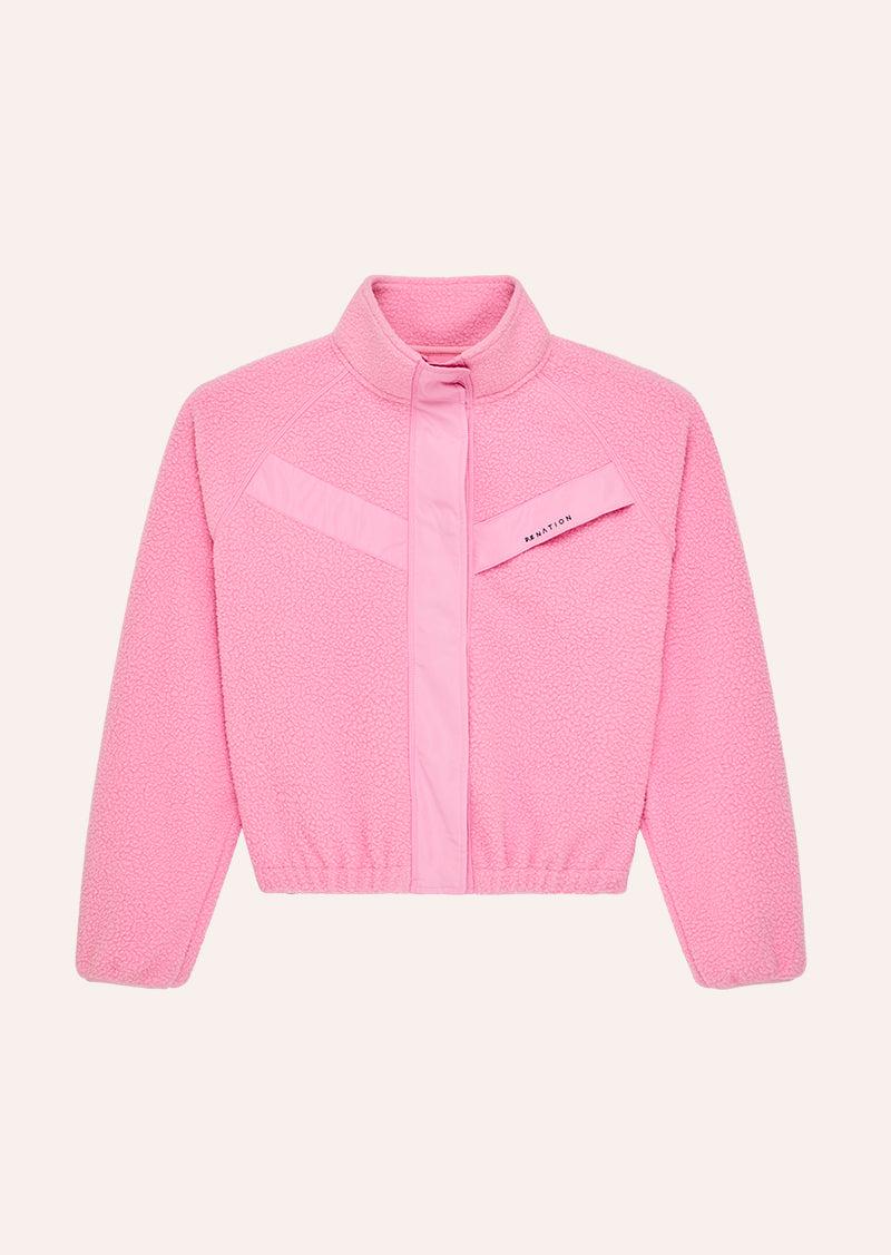 SHELTER SHERPA JACKET IN PRISM PINK by P.E NATION
