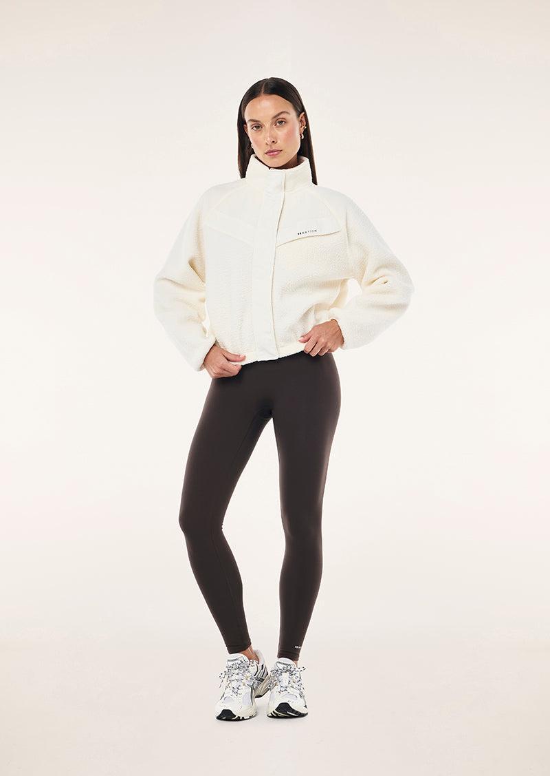 SHELTER SHERPA JACKET IN WHISPER WHITE by P.E NATION