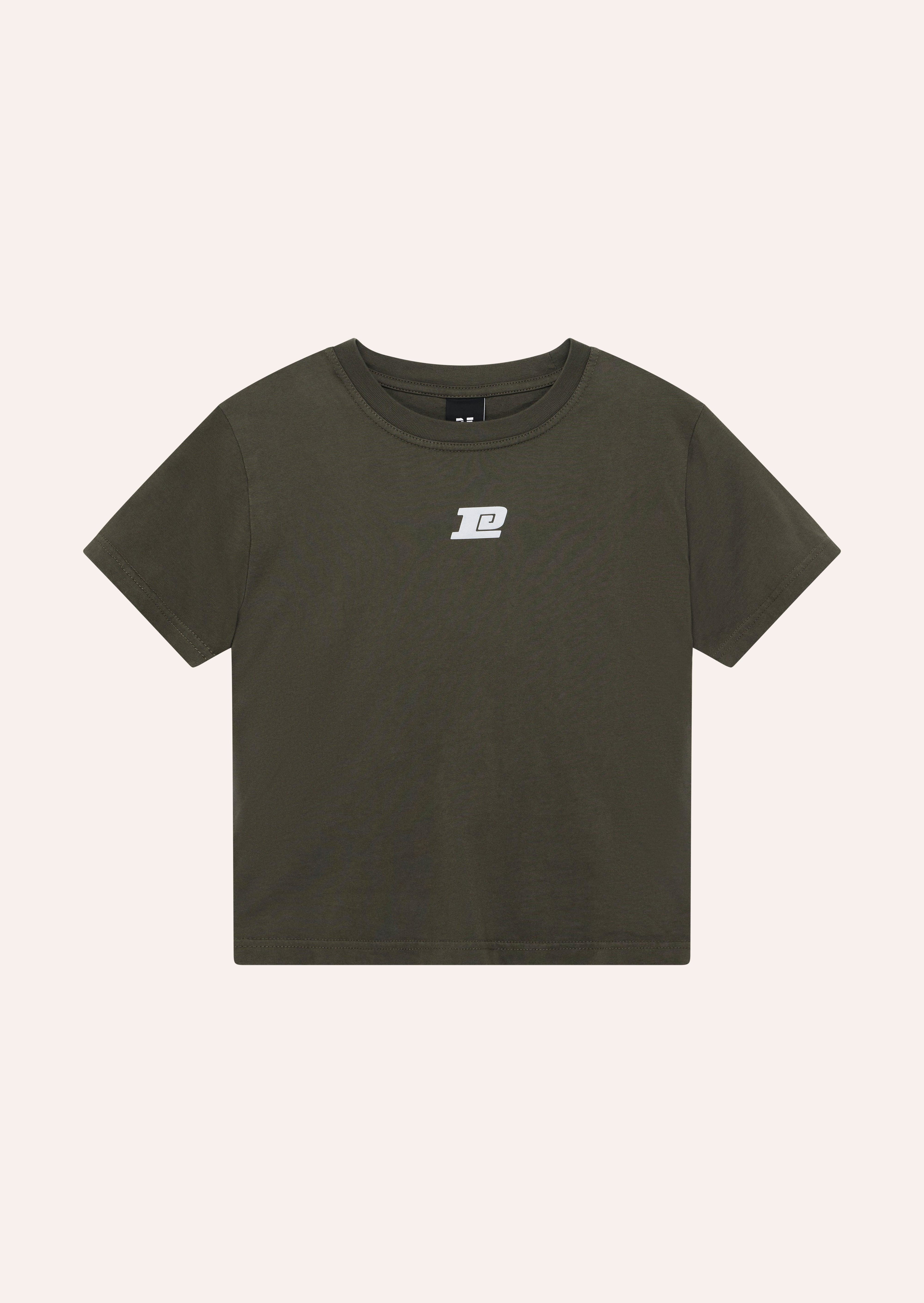 SHORELINE TEE IN WASHED TARMAC by P.E NATION