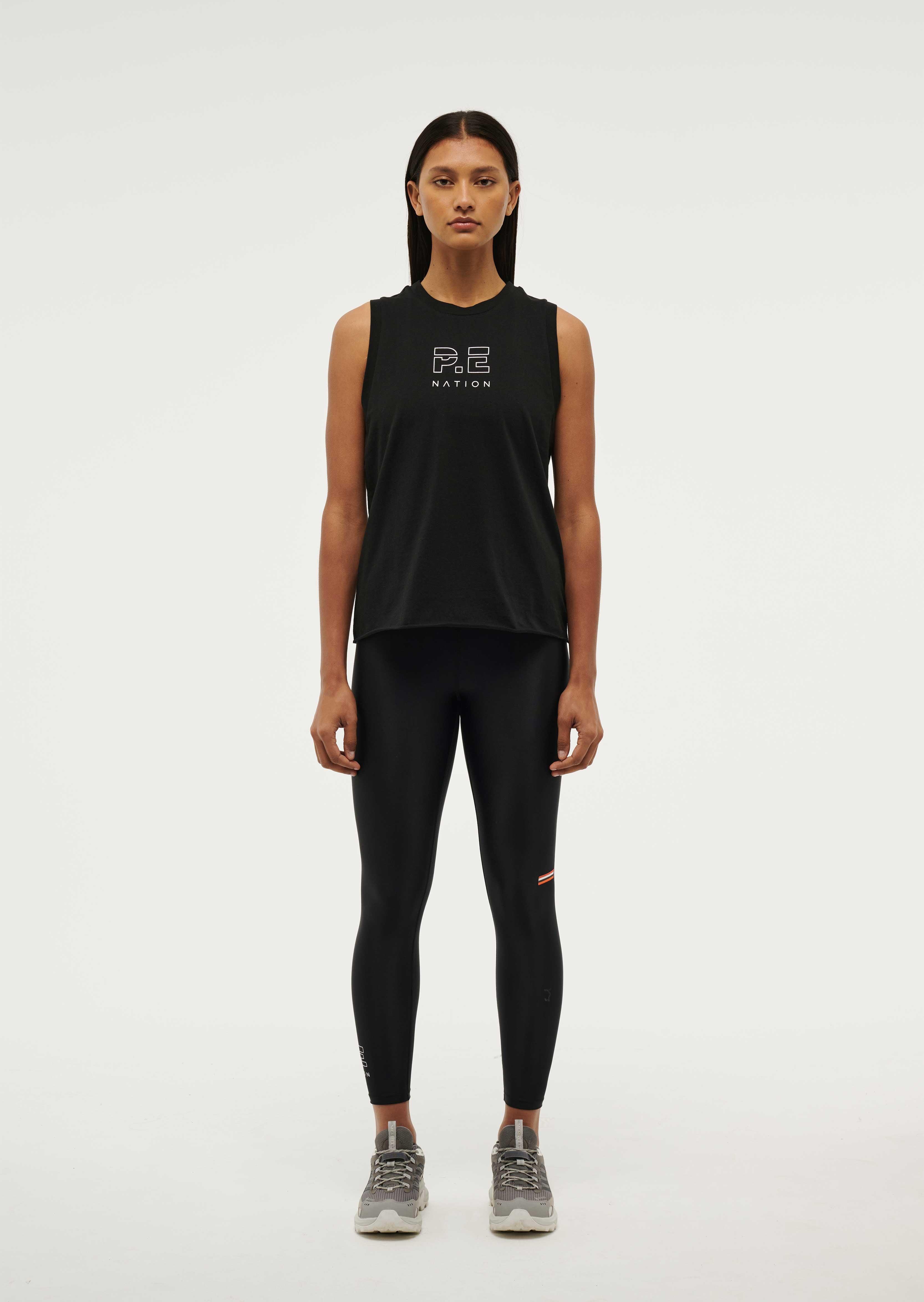 SHUFFLE TANK IN BLACK by P.E NATION