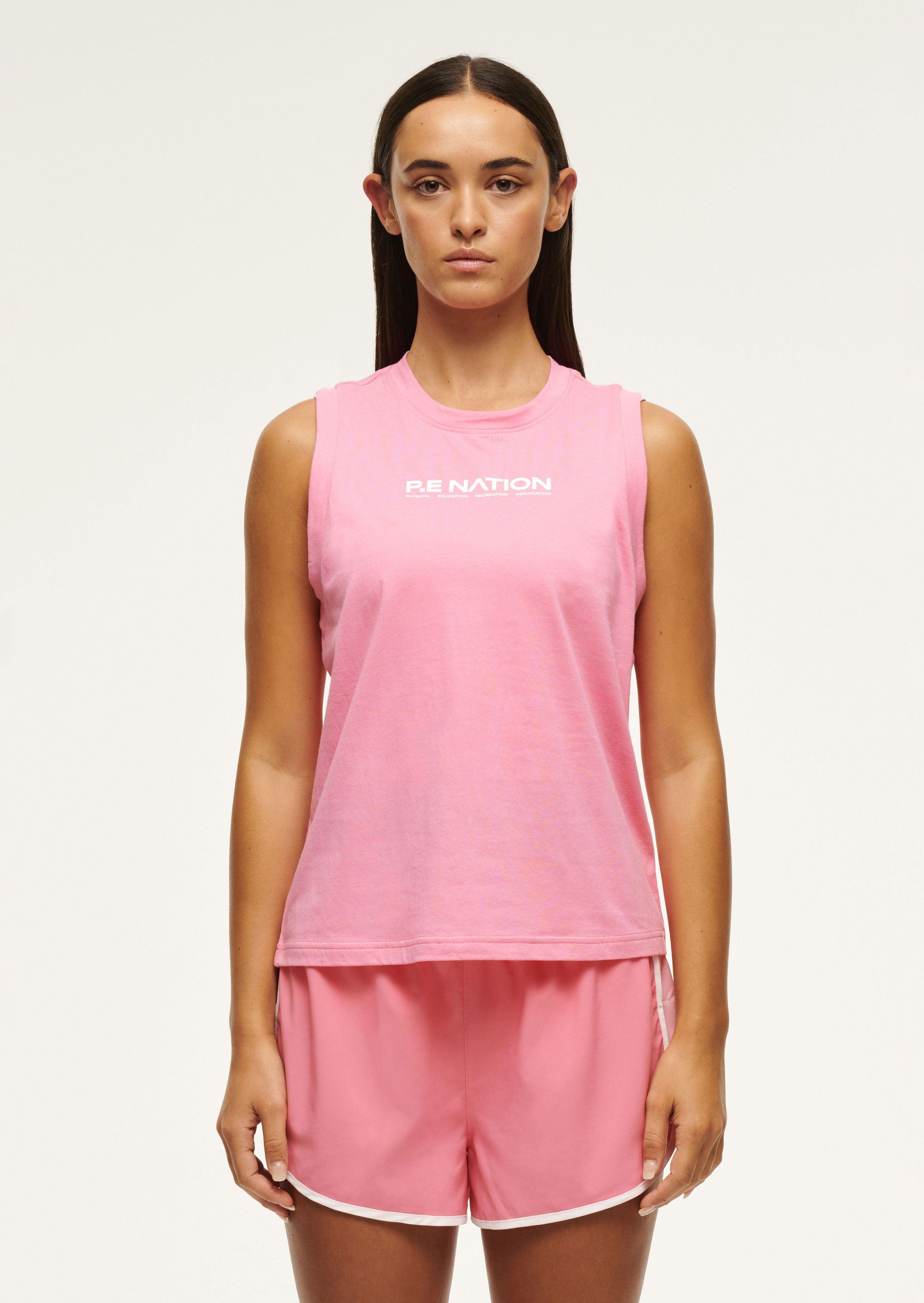 SHUFFLE TANK IN PINK LEMONADE by P.E NATION