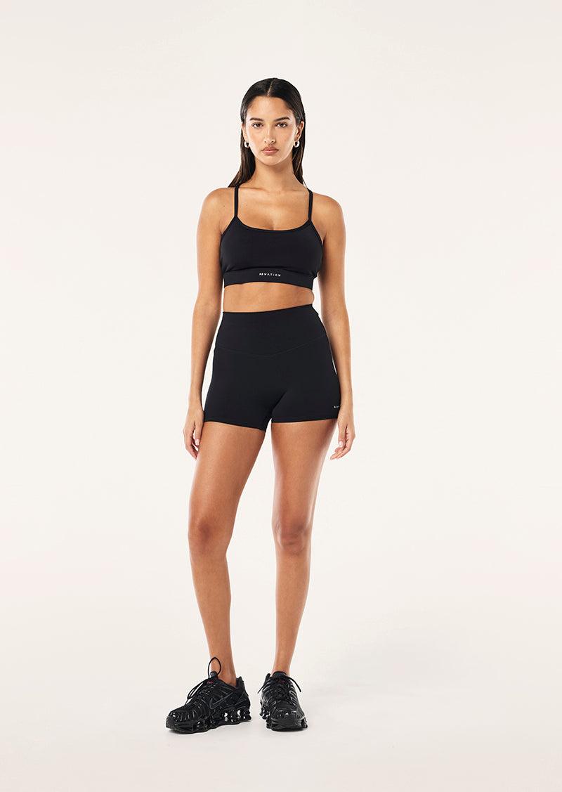 SIGNATURE 3" BIKE SHORT IN BLACK by P.E NATION