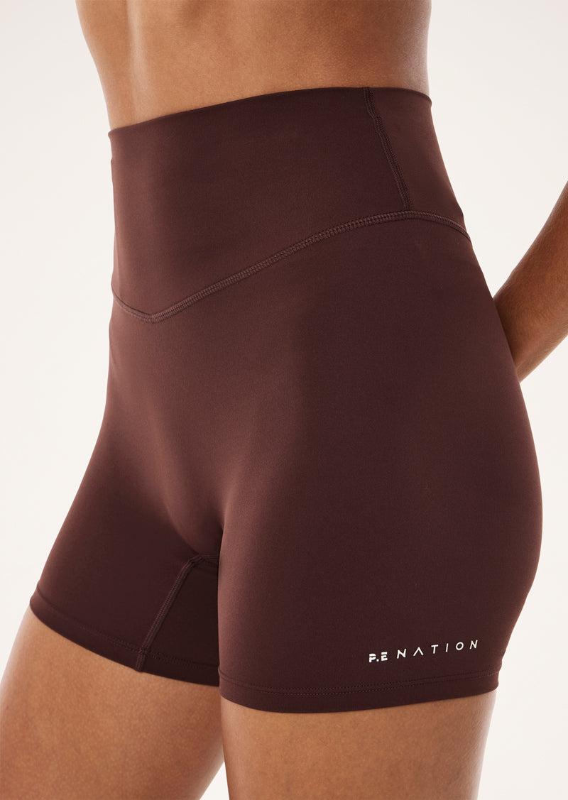 SIGNATURE 5" BIKE SHORT IN MAHOGANY by P.E NATION