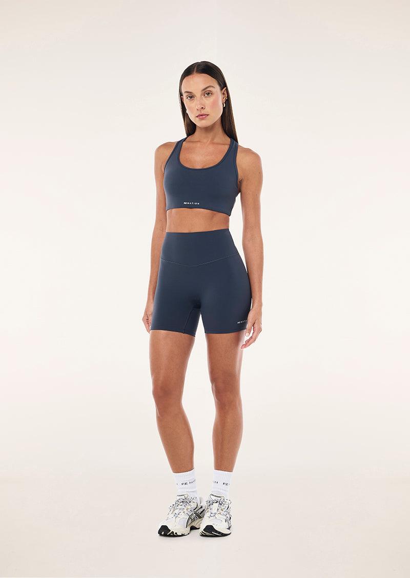 SIGNATURE 5" BIKE SHORT IN MARINE BLUE by P.E NATION