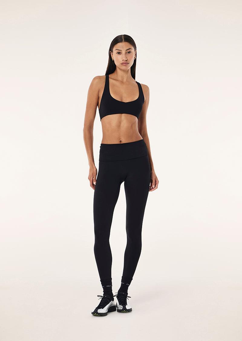 SIGNATURE KEYHOLE SPORTS BRA IN BLACK by P.E NATION