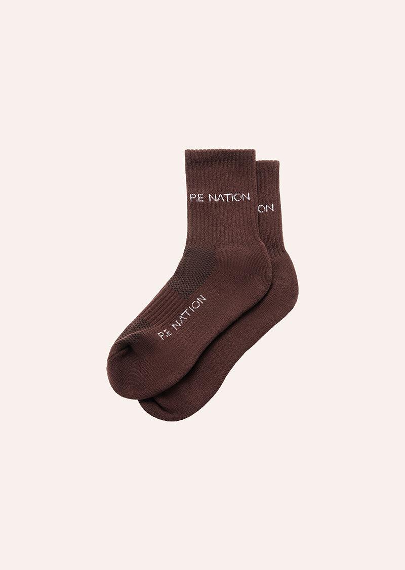 SIGNATURE SOCK IN MAHOGANY by P.E NATION