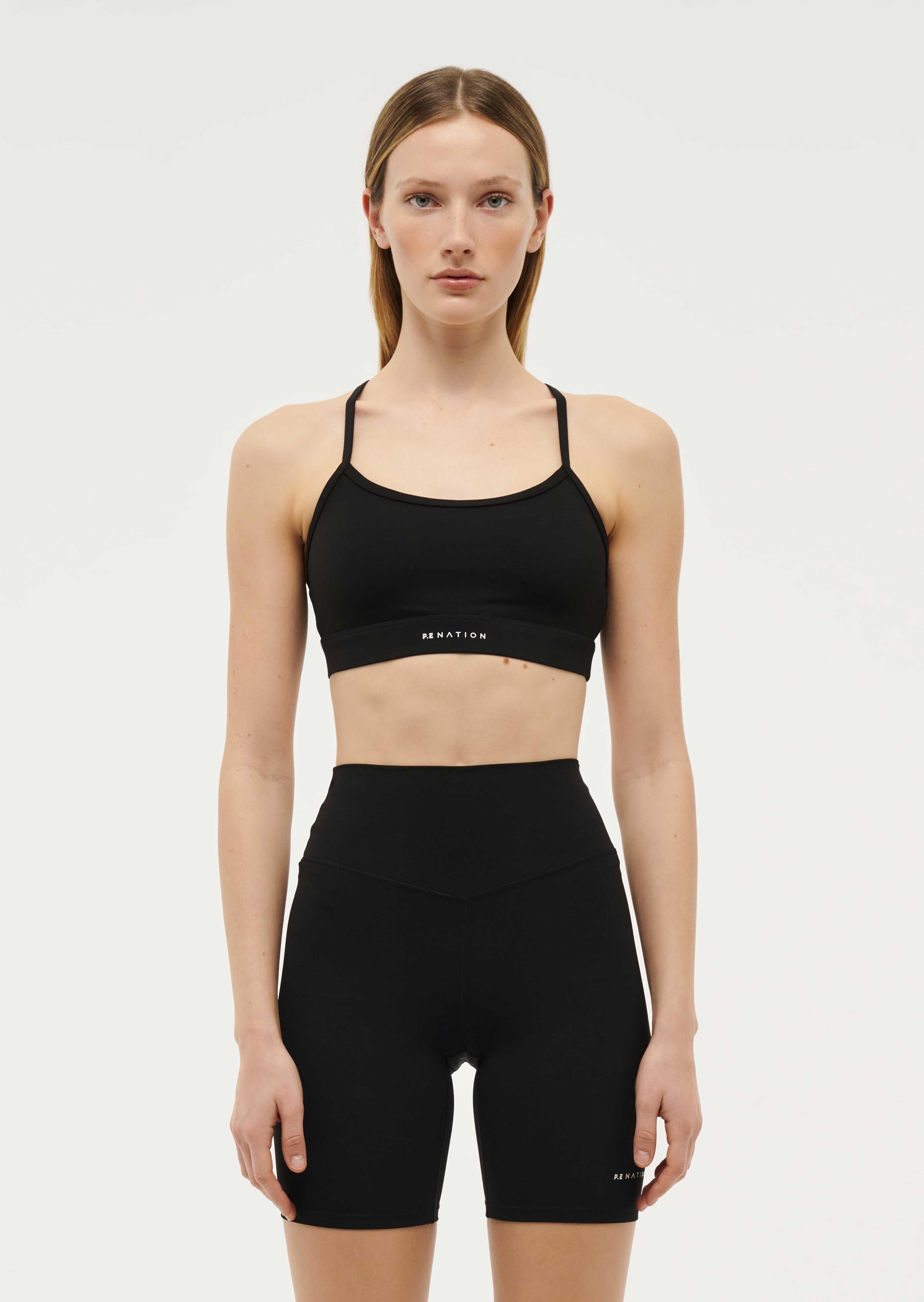 SIGNATURE SPORTS BRA IN BLACK by P.E NATION