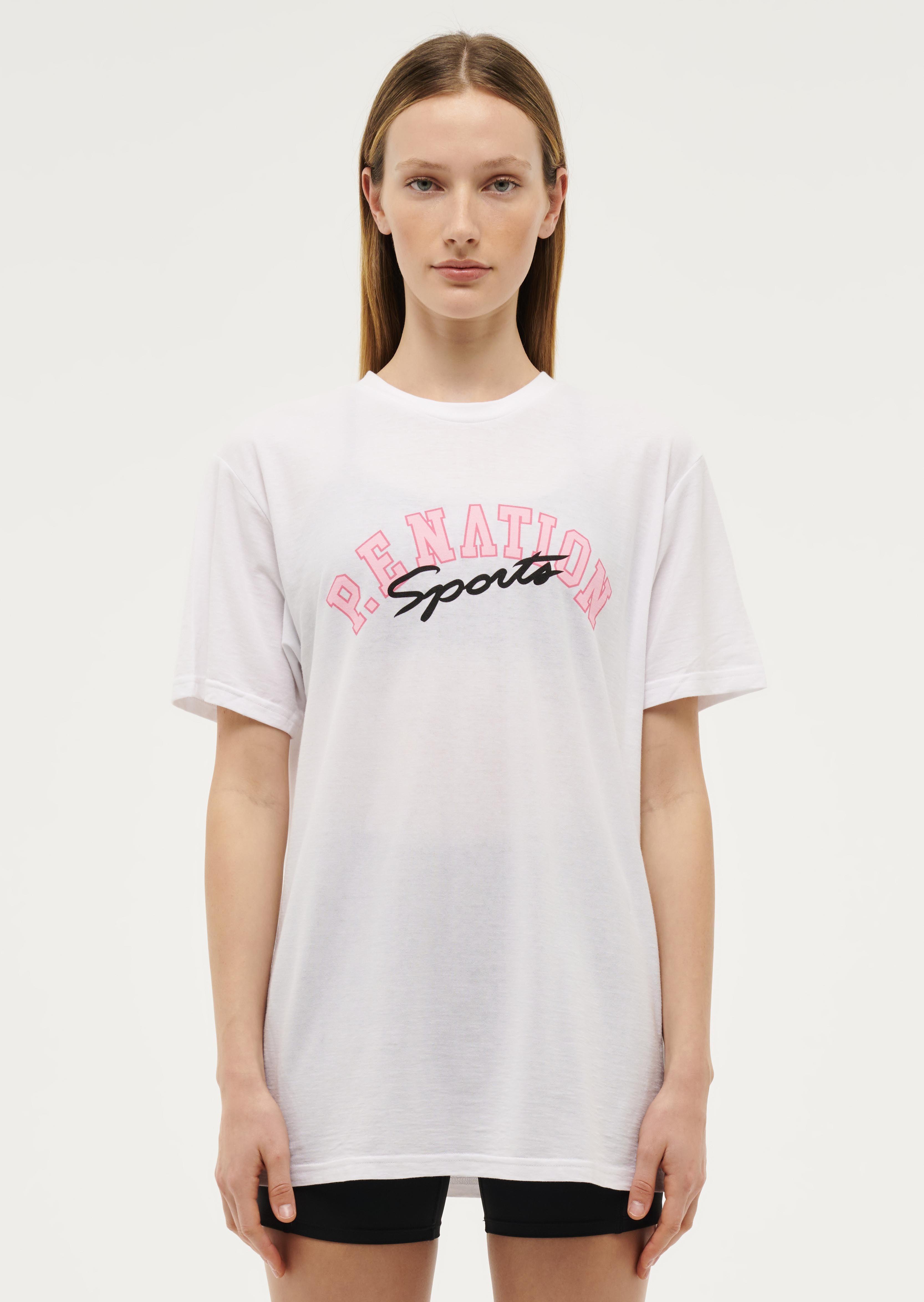 SOULRAD 2 TEE IN OPTIC WHITE by P.E NATION