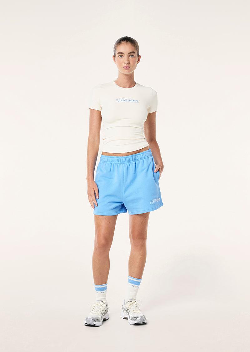 SPORT CLUB SHORT SLEEVE TEE IN WHISPER WHITE by P.E NATION