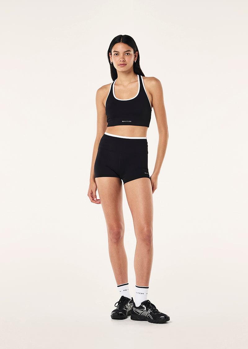 STELLAR SPORTS BRA IN BLACK by P.E NATION