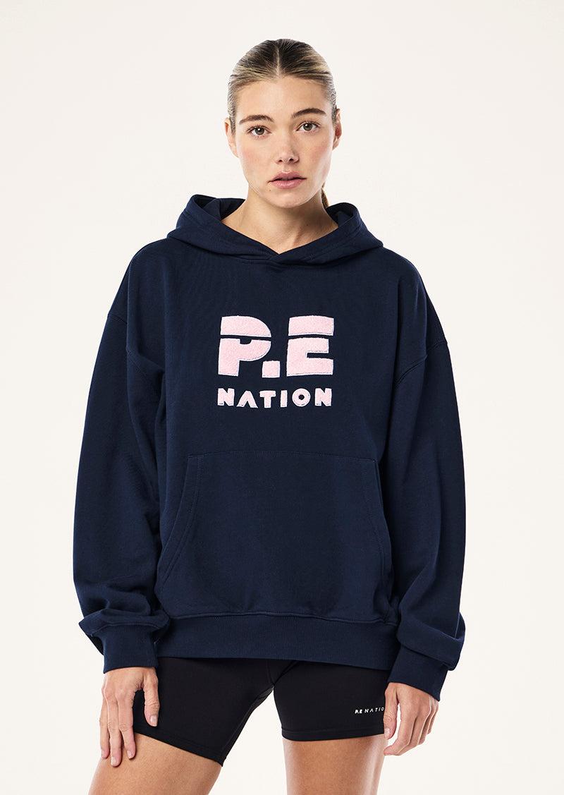 STRIDE HOODIE IN DARK NAVY by P.E NATION