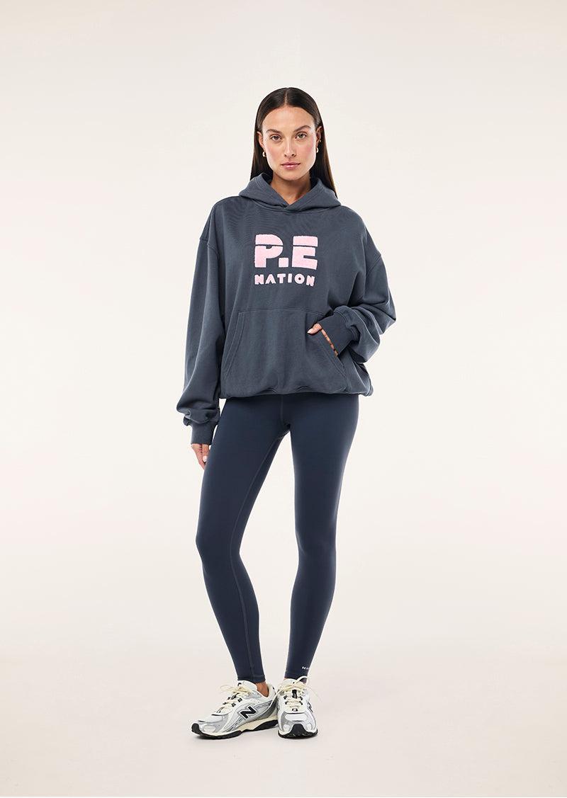 STRIDE HOODIE IN MARINE BLUE by P.E NATION