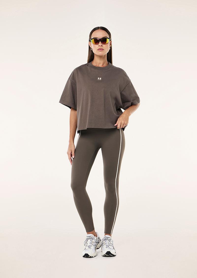 SUPERFINE TEE IN MAJOR BROWN by P.E NATION