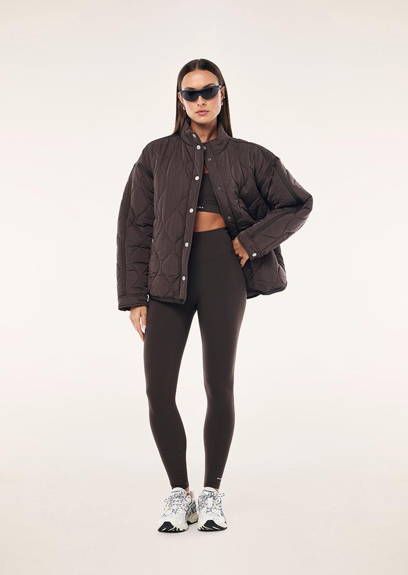 SURGE QUILT JACKET IN COFFEE by P.E NATION
