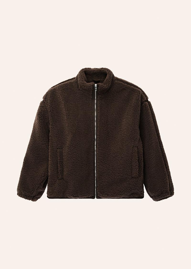 SURGE TEDDY JACKET IN COFFEE by P.E NATION