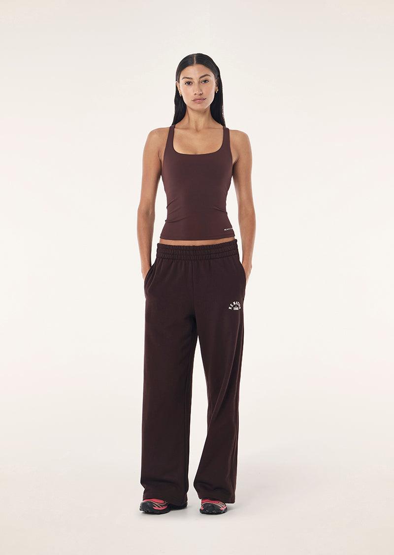 SWERVE TRACKPANT IN MAHOGANY by P.E NATION