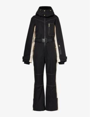 Summit hoodied recycled-polyester ski suit by P.E NATION