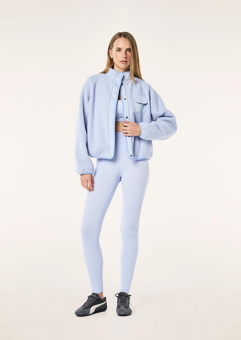 TAKEOVER JACKET IN HEATHER BLUE by P.E NATION