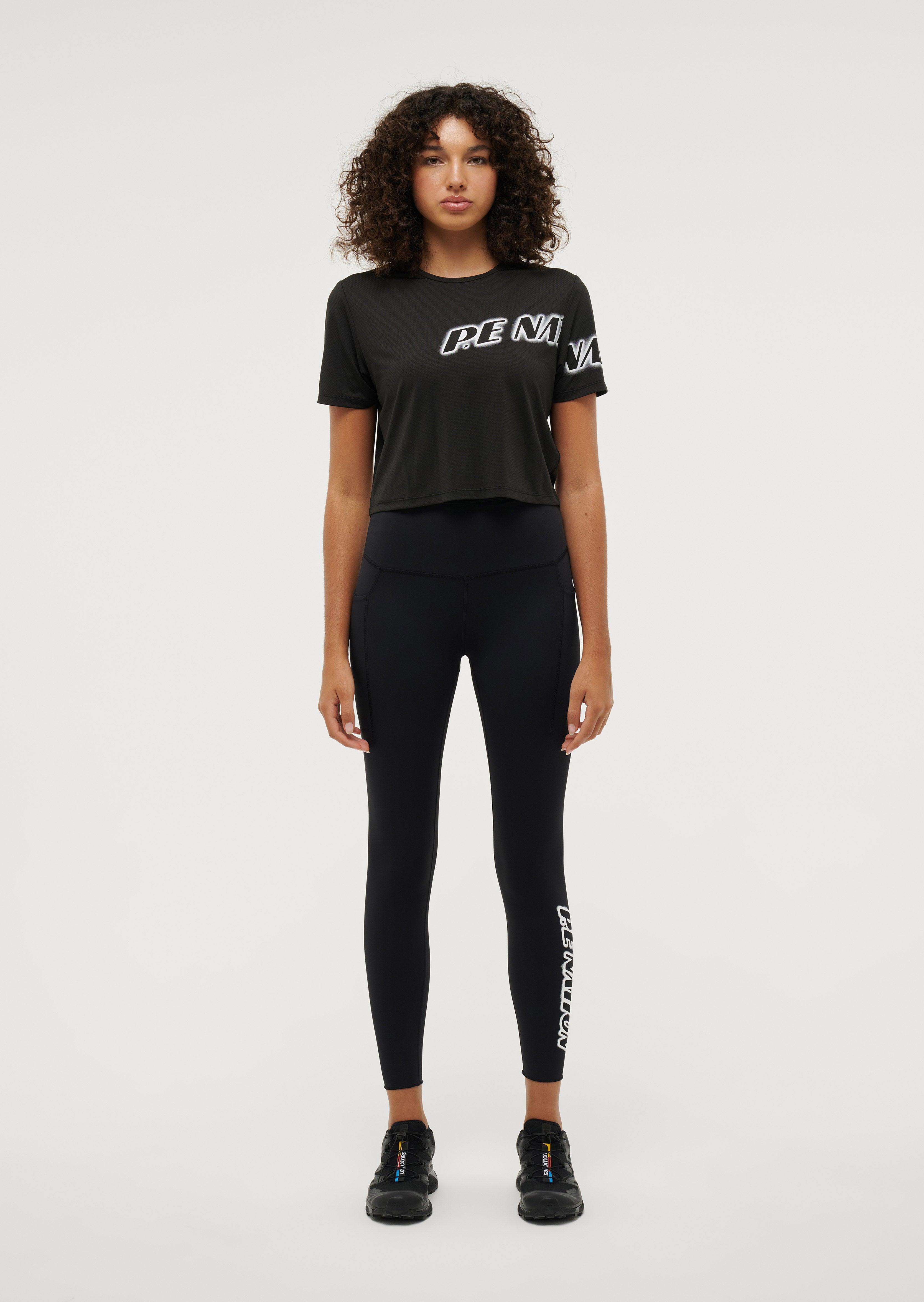 TIEBREAK LEGGING IN BLACK by P.E NATION