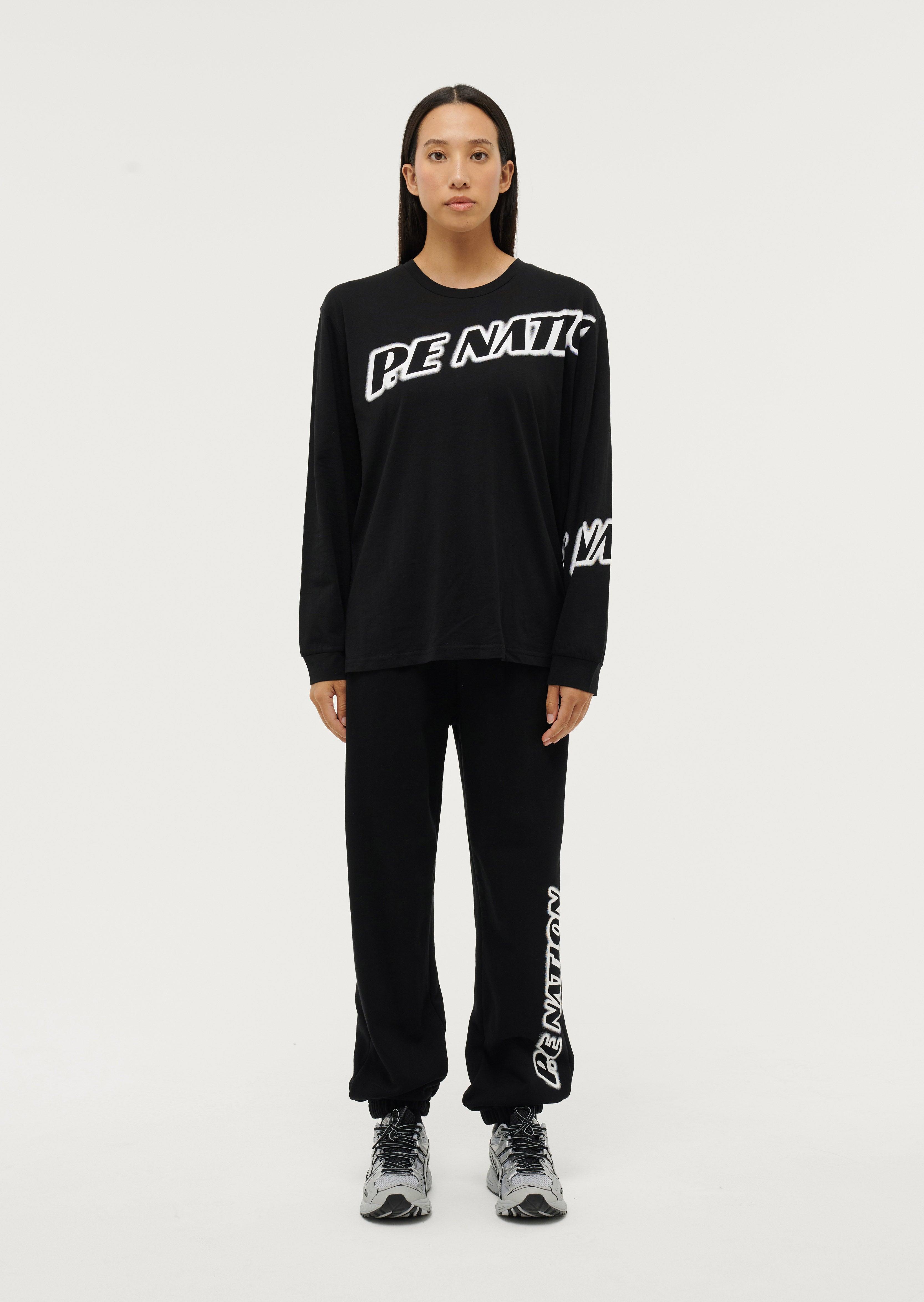 TIEBREAK LS TEE IN BLACK by P.E NATION