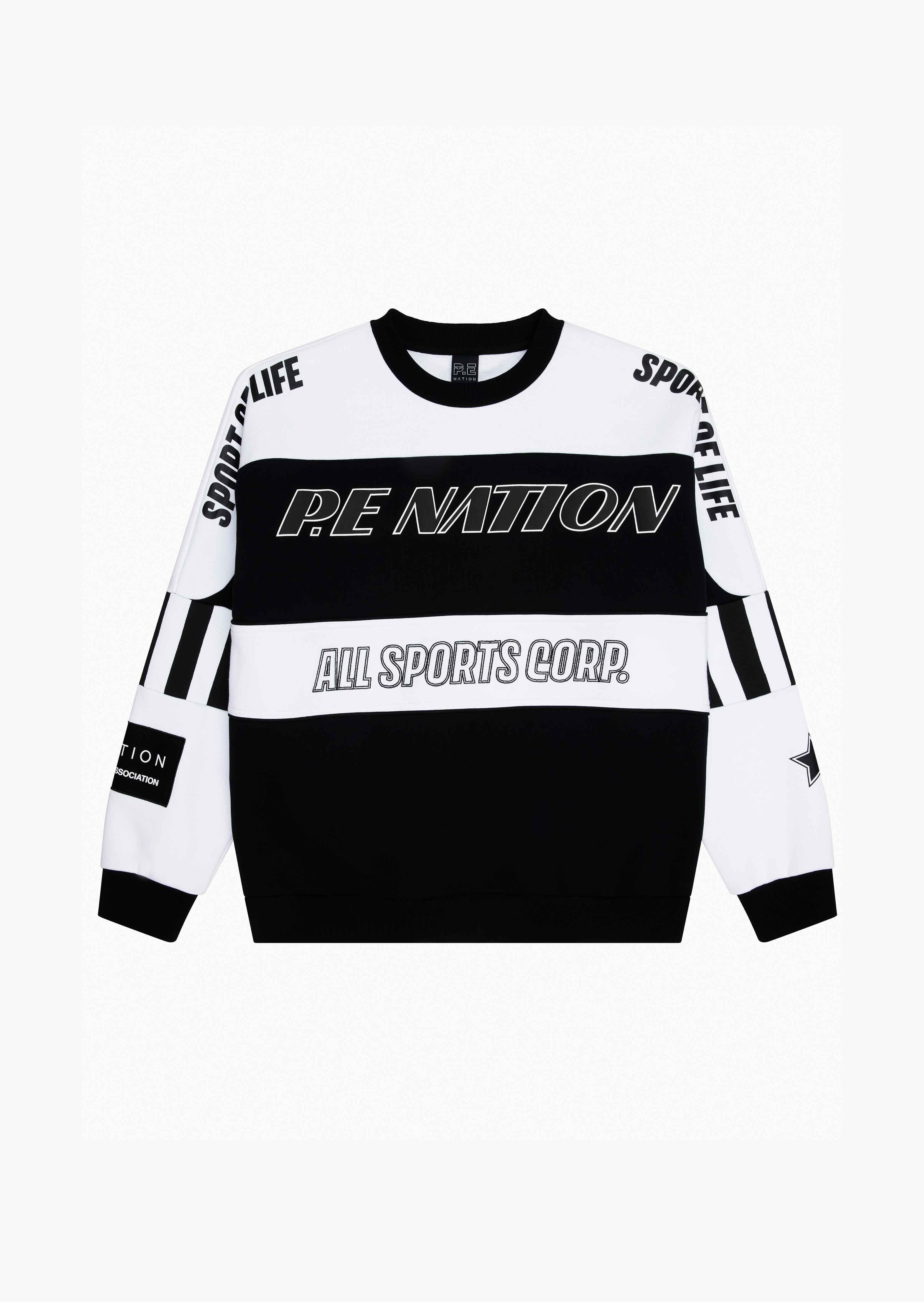 TRACK RECORD SWEAT IN BLACK by P.E NATION