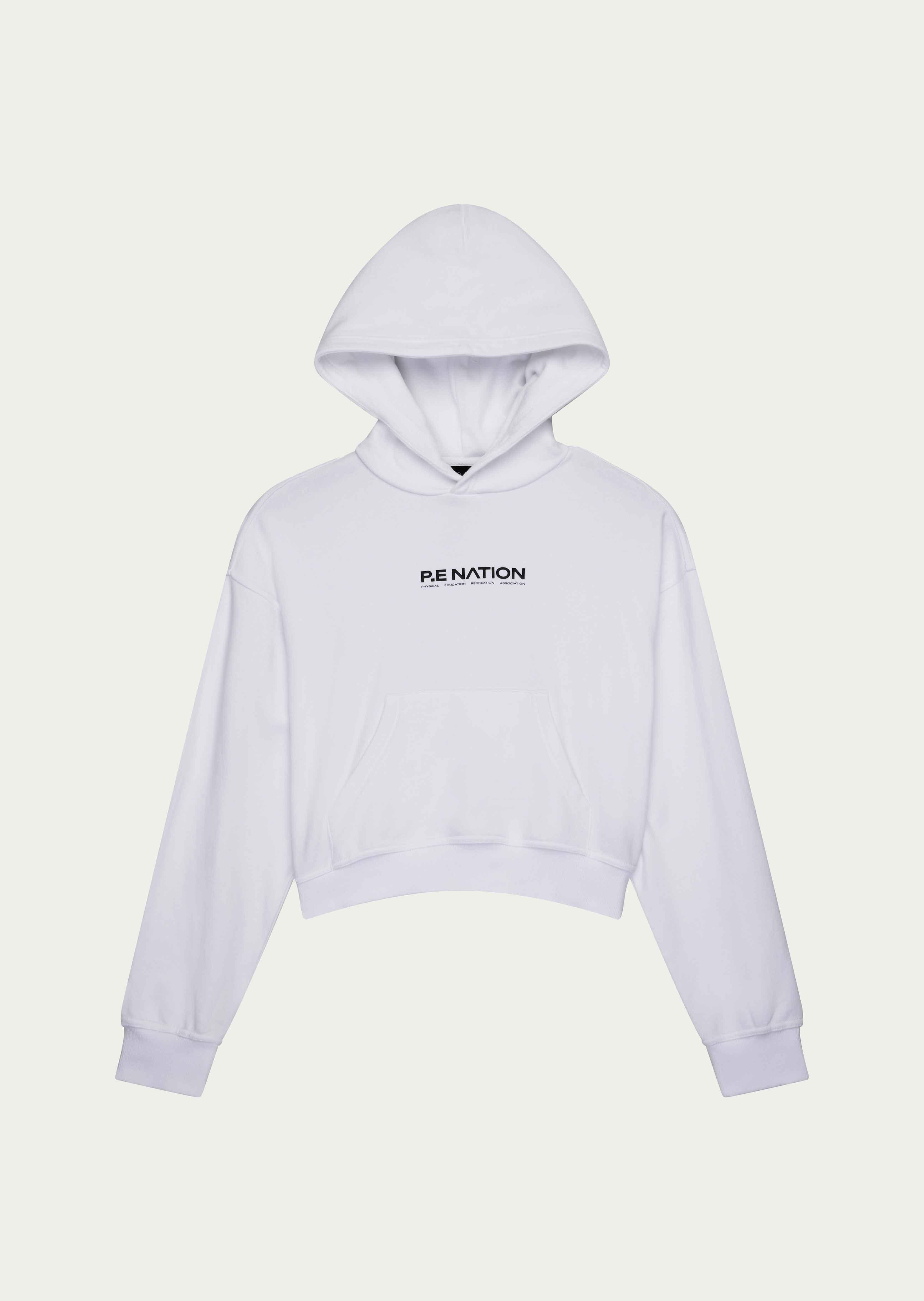 TRANSITION HOODIE IN OPTIC WHITE by P.E NATION