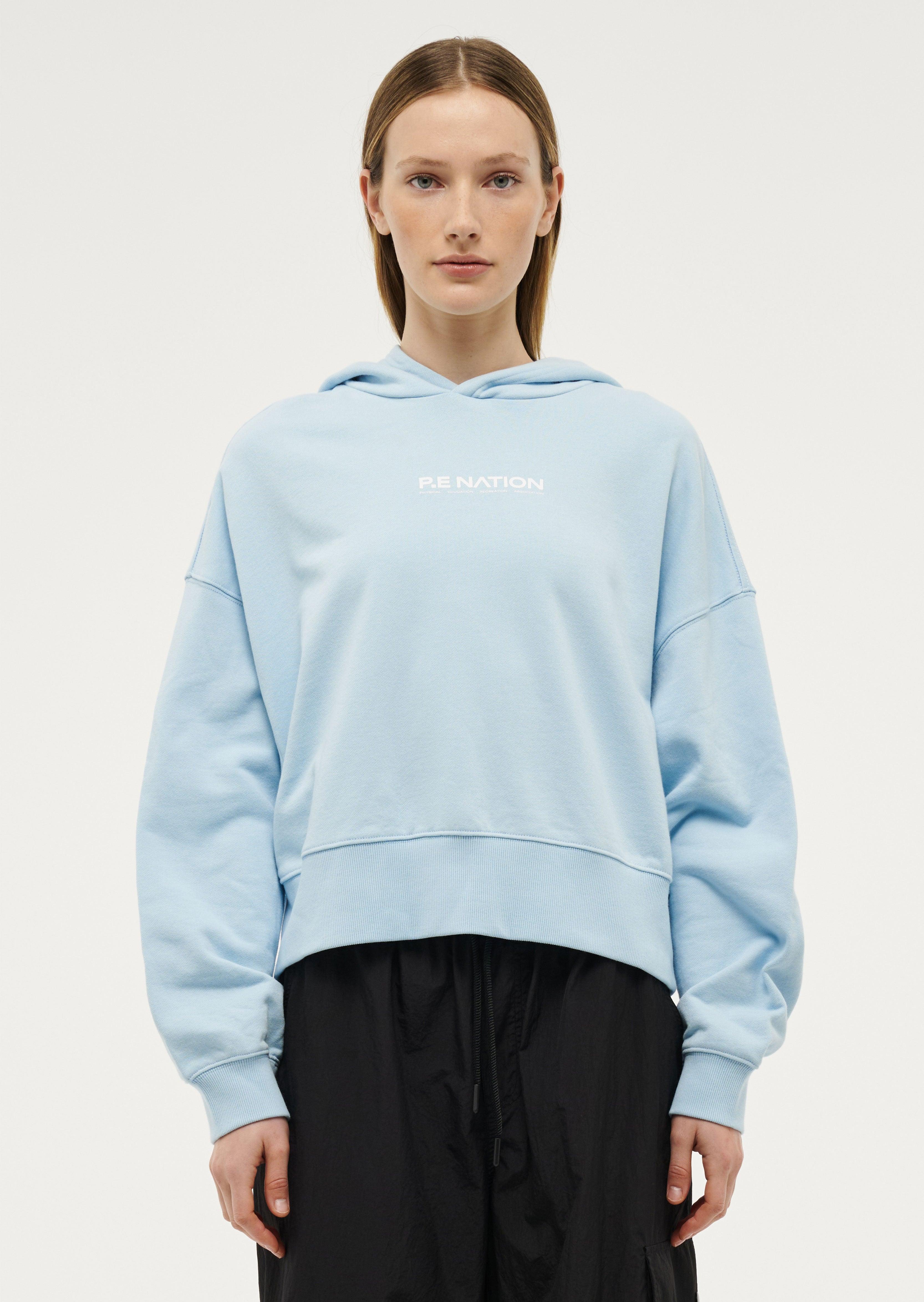 TRANSITION HOODIE IN SKY BLUE by P.E NATION