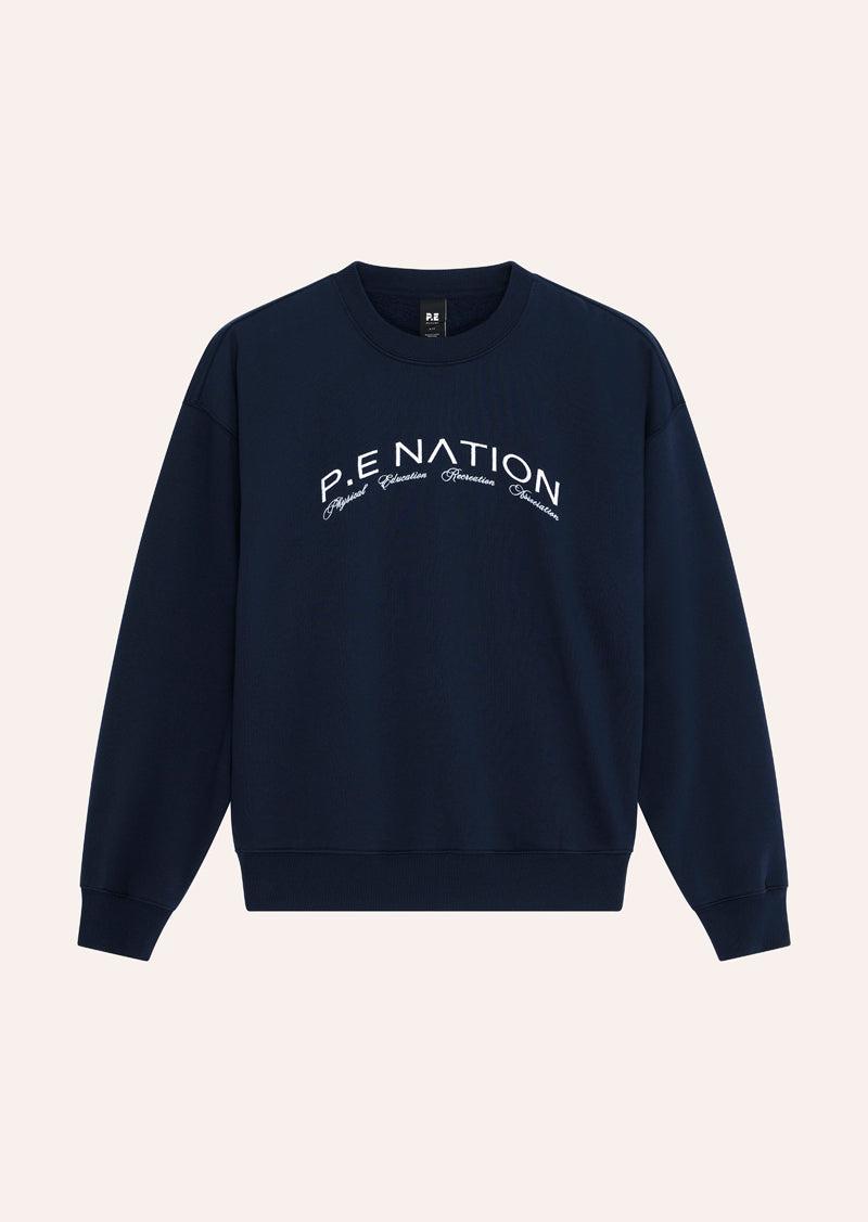 VOLUME SWEAT IN WASHED DARK NAVY by P.E NATION