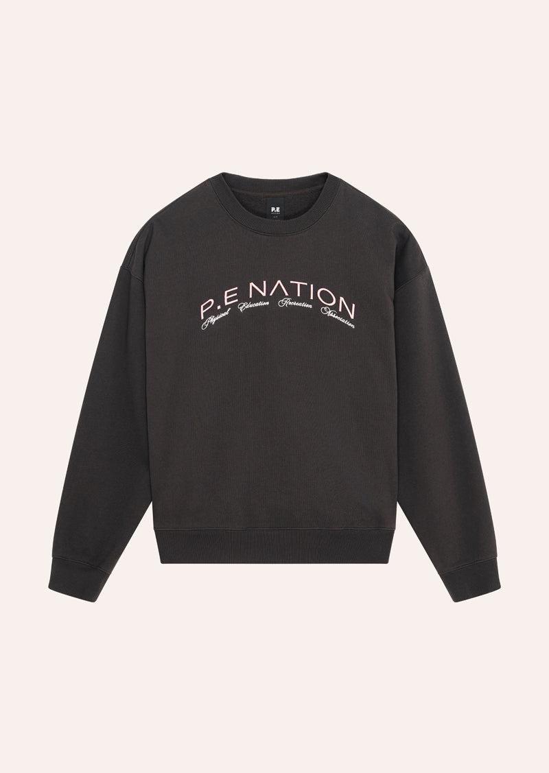 VOLUME SWEAT IN WASHED LICORICE by P.E NATION