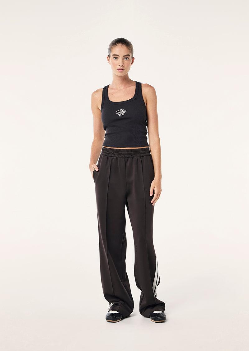 WEEKEND RIB TANK IN LICORICE by P.E NATION