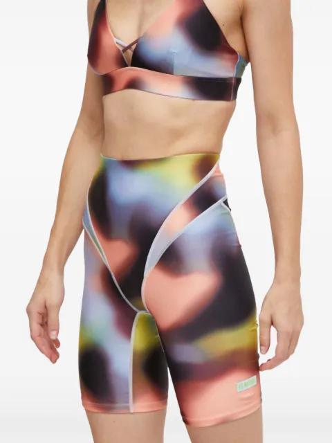printed panelled shorts by P.E NATION
